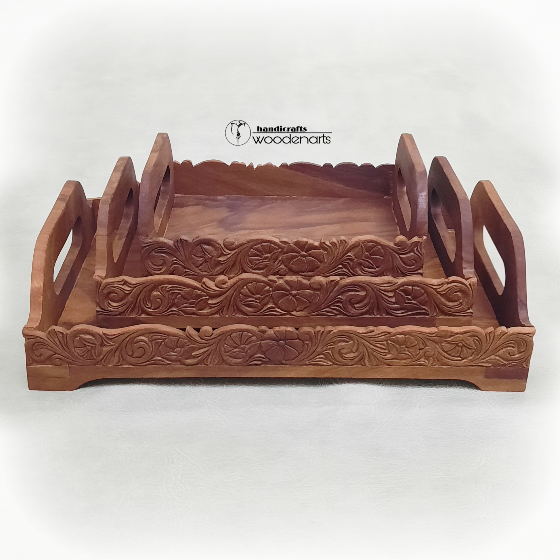 سینی پذیرایی چوبی_دستساز